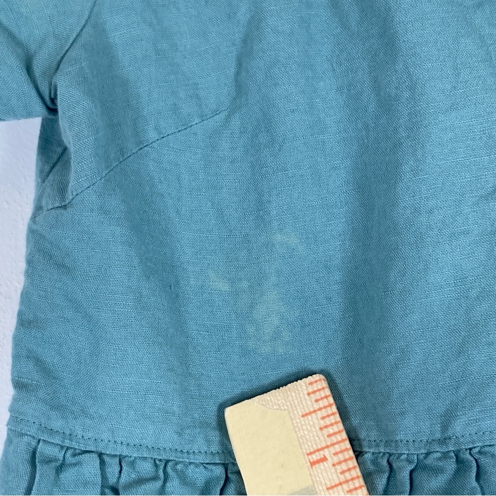 Madewell Mini Dress Babydoll Womens XS Green Alexandra Button Front Cottagecore - Picture 14 of 15